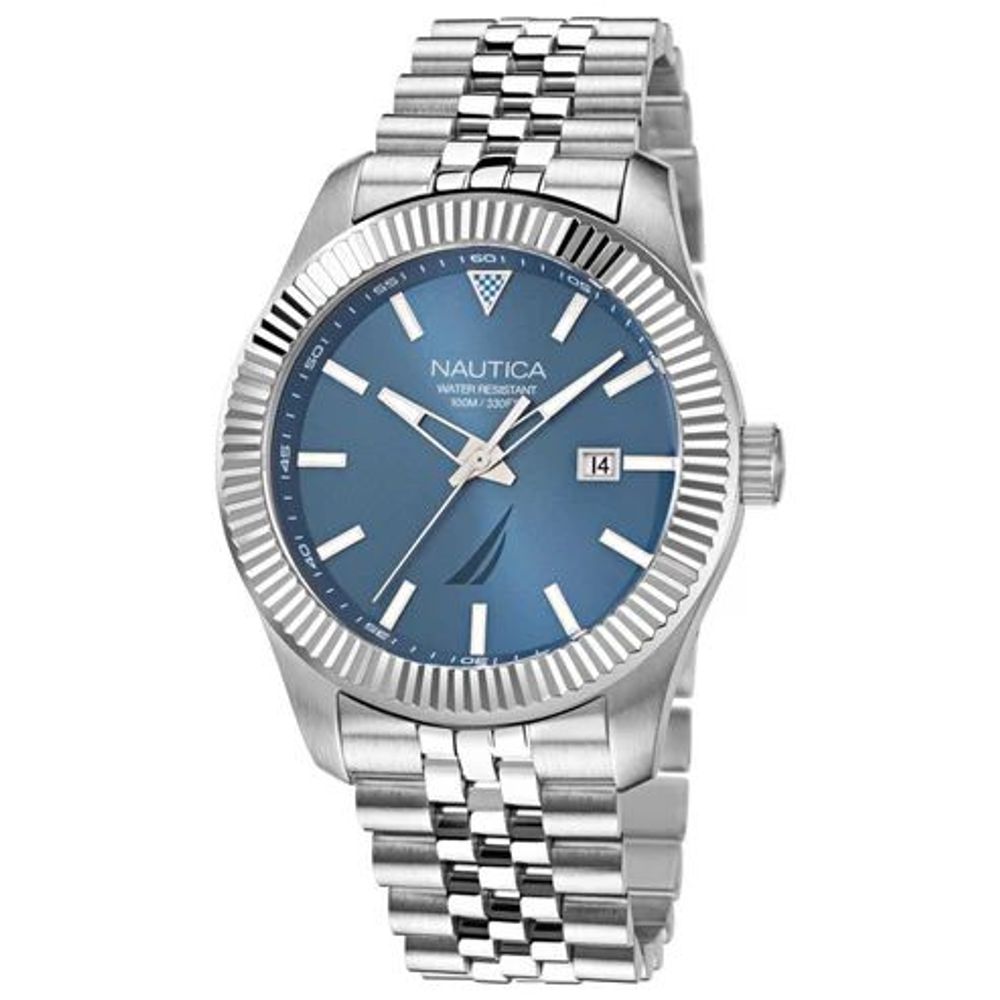 NAUTICA Gray Stainless Steel Dress Watch NAUTICA