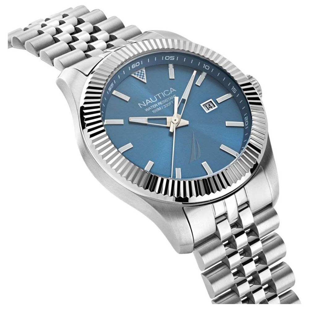 NAUTICA Gray Stainless Steel Dress Watch NAUTICA