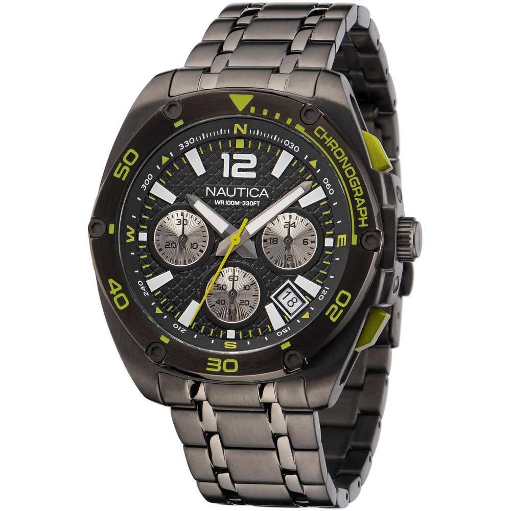 NAUTICA Gray Stainless Steel Sport Watch NAUTICA