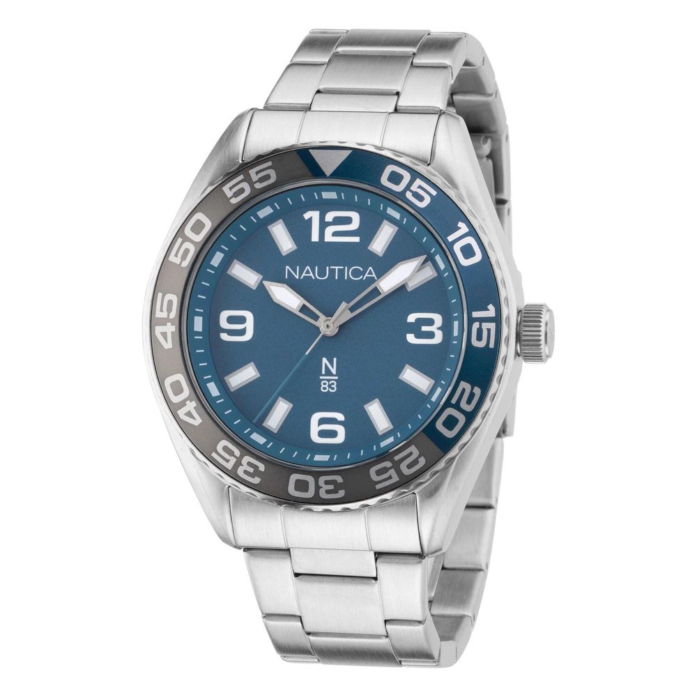 NAUTICA Gray Stainless Steel Dress Watch NAUTICA