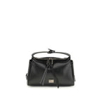 Dolce & Gabbana Black Calf Leather Bos Taurus Handbag