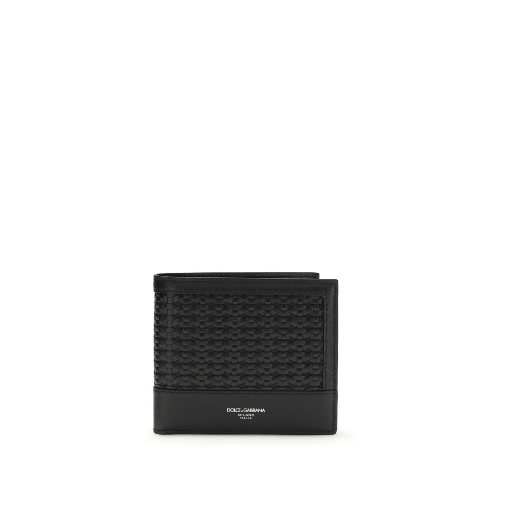 Dolce & Gabbana Black Calf Leather Bos Taurus Wallet - Zachava