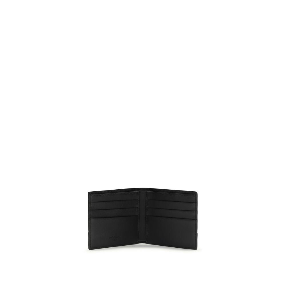 Dolce & Gabbana Black Calf Leather Bos Taurus Wallet - Zachava