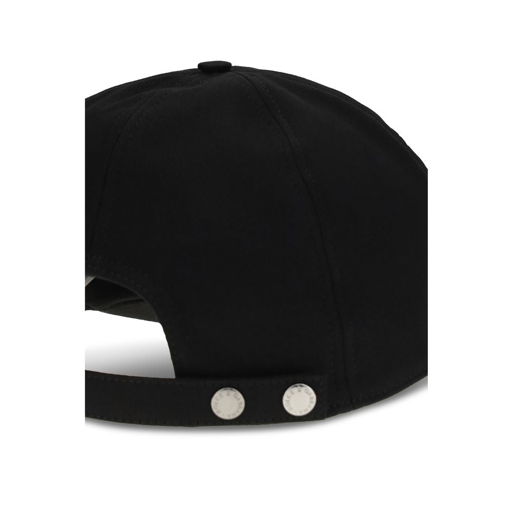 Dolce & Gabbana Black Cotton Cap (Baseball Hat)