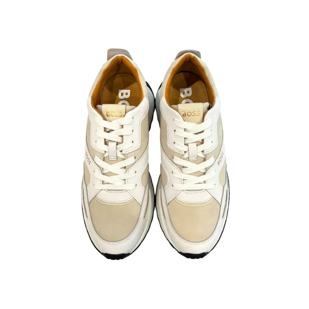 Hugo Boss White Leather Men Sneaker - Zachava
