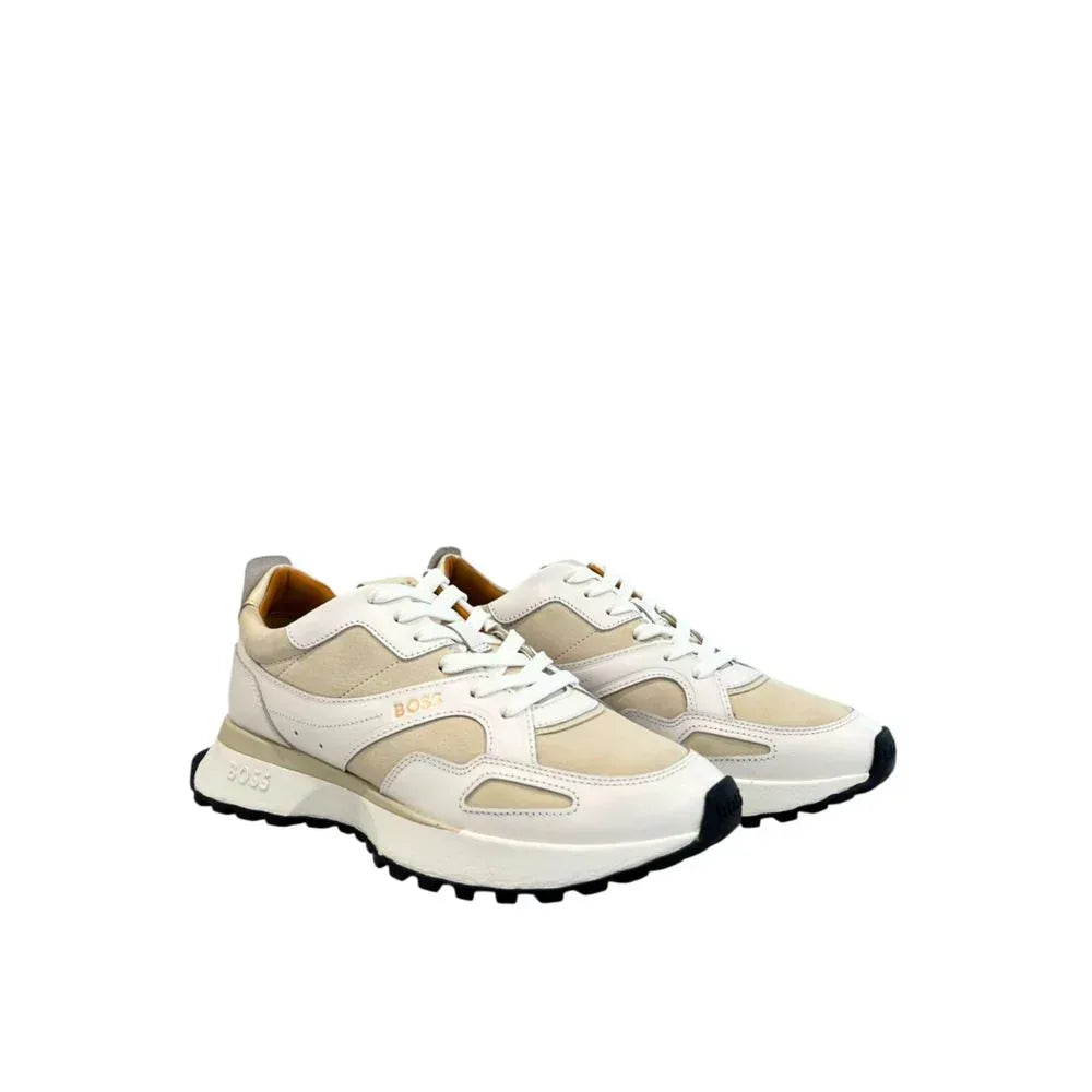 Hugo Boss White Leather Men Sneaker - Zachava