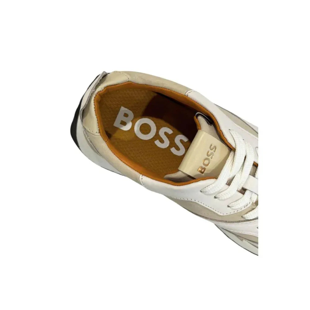 Hugo Boss White Leather Men Sneaker - Zachava