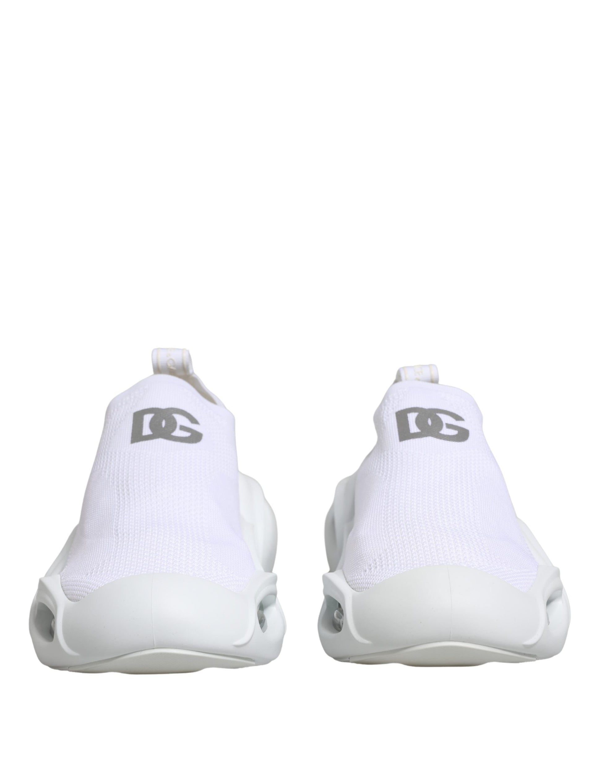 Dolce & Gabbana White Slip On Wave Low Top Sneakers Shoes Dolce & Gabbana