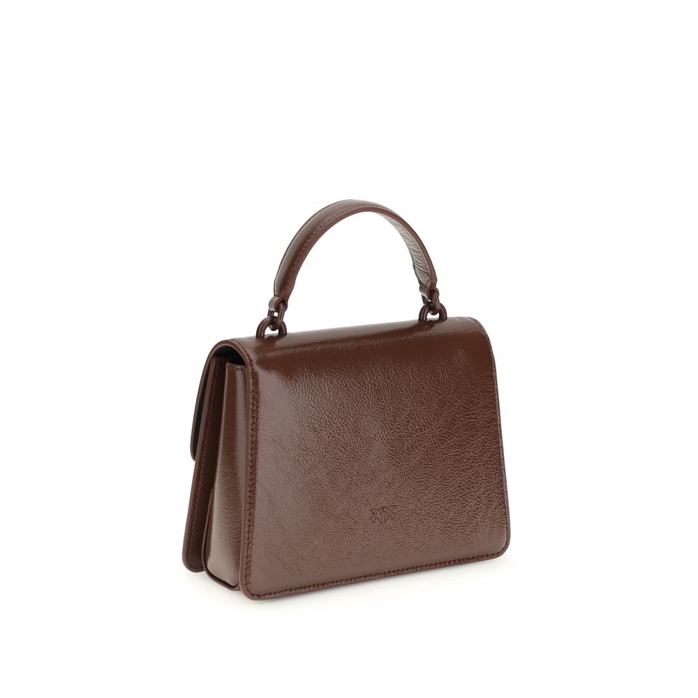 PINKO Brown Goatskin Handbag