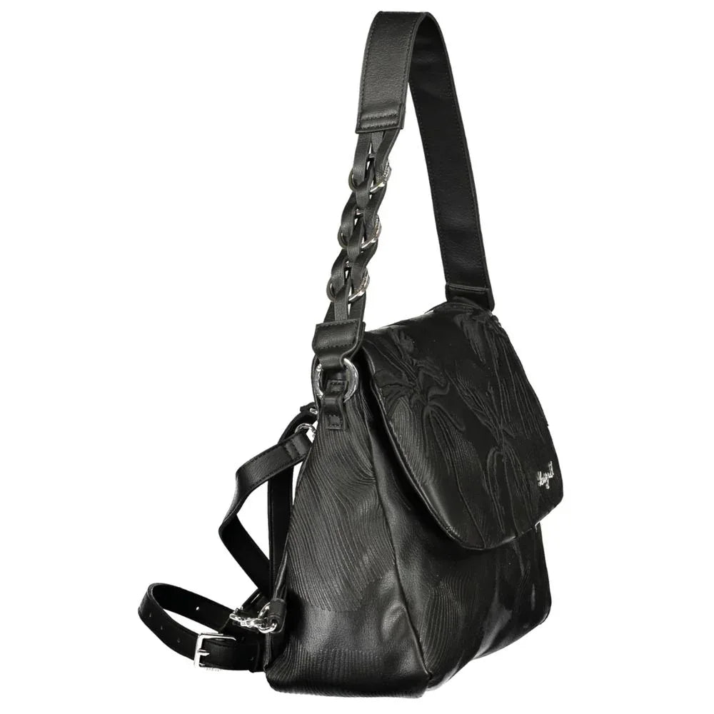 Desigual Black Polyurethane Women Backpack - Zachava