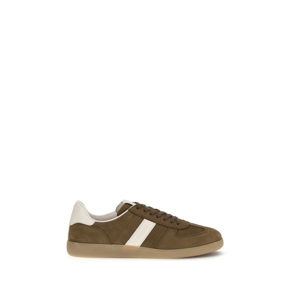 Tom Ford Brown Calf Leather Bos Taurus Low Top Sneakers - Zachava