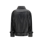 PINKO Black Leather Jacket