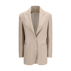 Max Mara Beige Fleece Wool Blazer