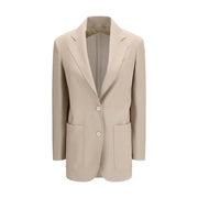 Max Mara Beige Fleece Wool Blazer - Zachava