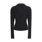 Dolce & Gabbana Black Fleece Wool Jackets And Coat