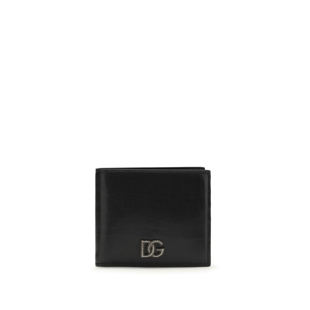 Dolce & Gabbana Black Calf Leather Bos Taurus Wallet - Zachava
