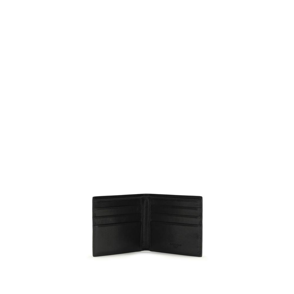 Dolce & Gabbana Black Calf Leather Bos Taurus Wallet - Zachava