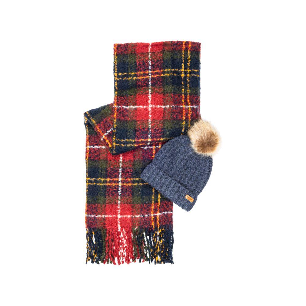 Barbour Bordeaux Polyester Scarf - Zachava