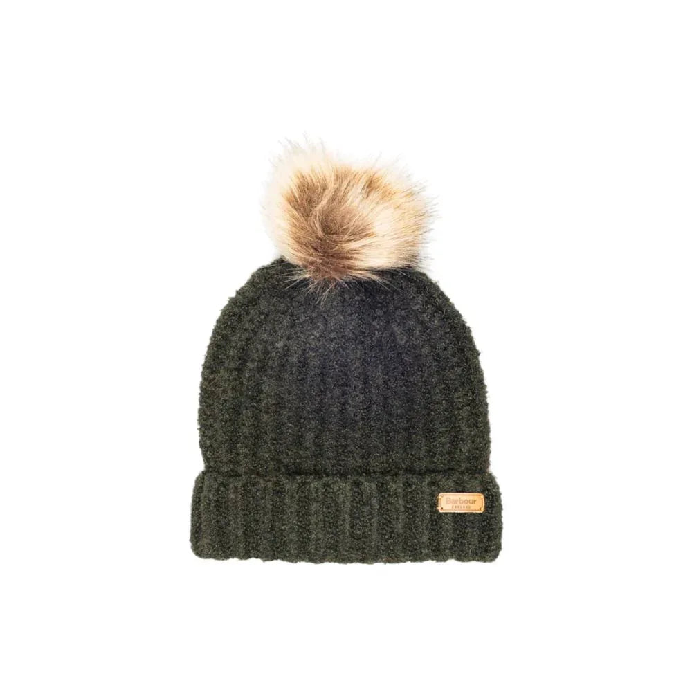Barbour Green Polyester Beanie - Zachava