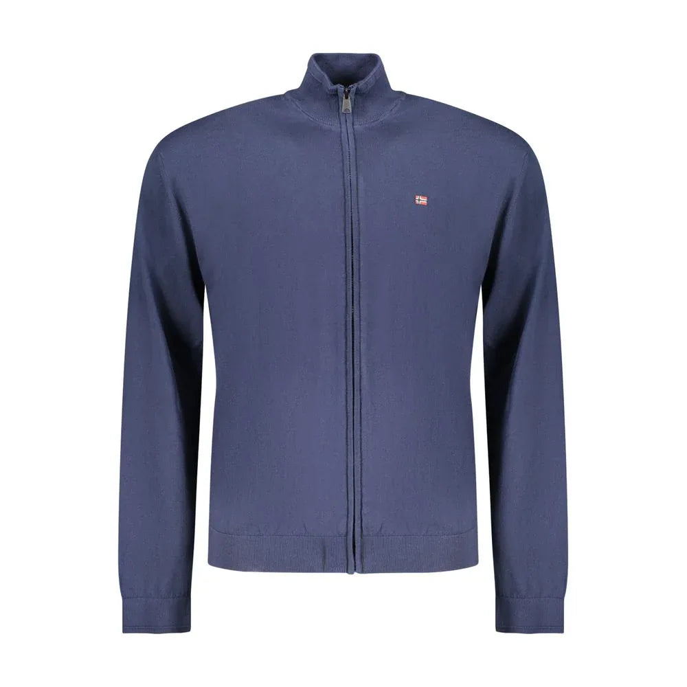 Napapijri Blue Cotton Men Cardigan - Zachava