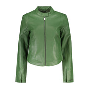 Desigual Verde Poliuretano Women Jacket