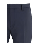 Dsquared² Blue Fleece Wool Two-Piece Suit