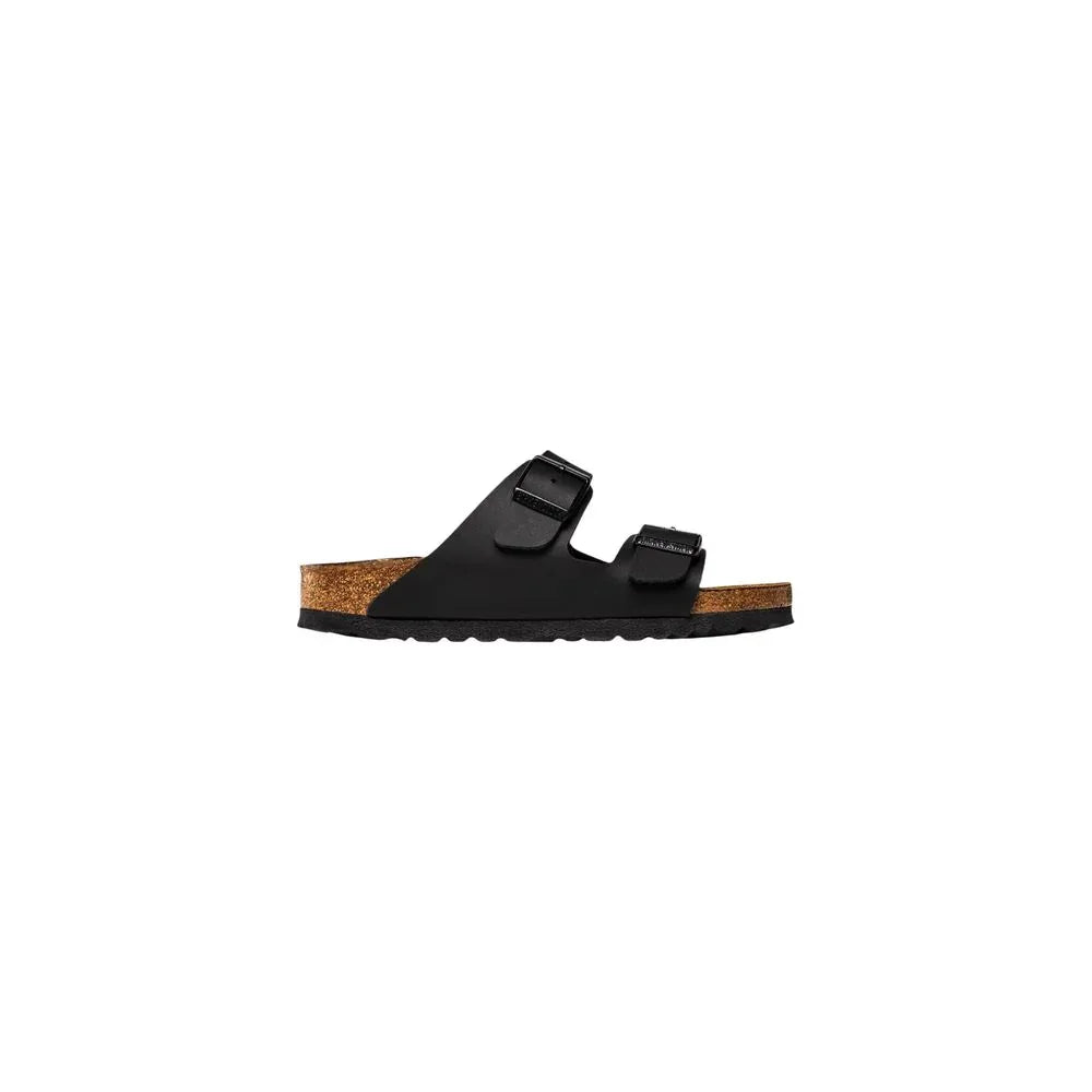 Birkenstock Black Synthetic Flat Sandals - Zachava