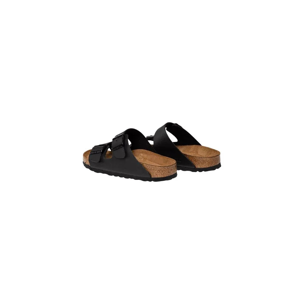 Birkenstock Black Synthetic Flat Sandals - Zachava