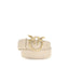PINKO Beige Calf Leather Bos Taurus Regular Belt