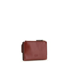 PINKO Bordeaux Calf Leather Bos Taurus Wallet