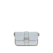 PINKO Blue Calf Leather Bos Taurus Shoulder Bag - Zachava