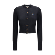 Vivienne Westwood Black Merino Wool Cardigan