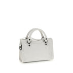 Balenciaga White Calf Leather Bos Taurus Handbag