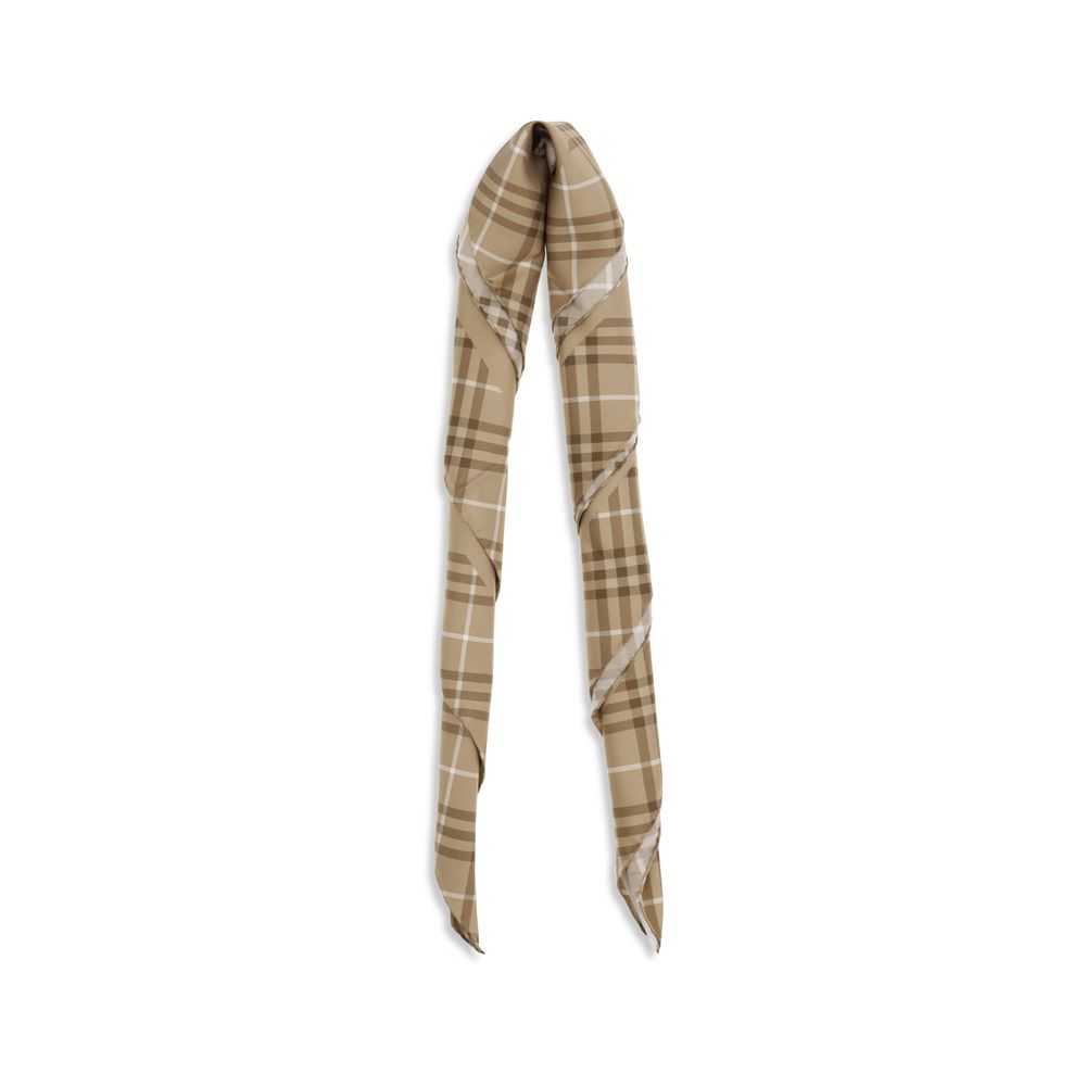 Burberry Beige Silk Scarf Secondary image