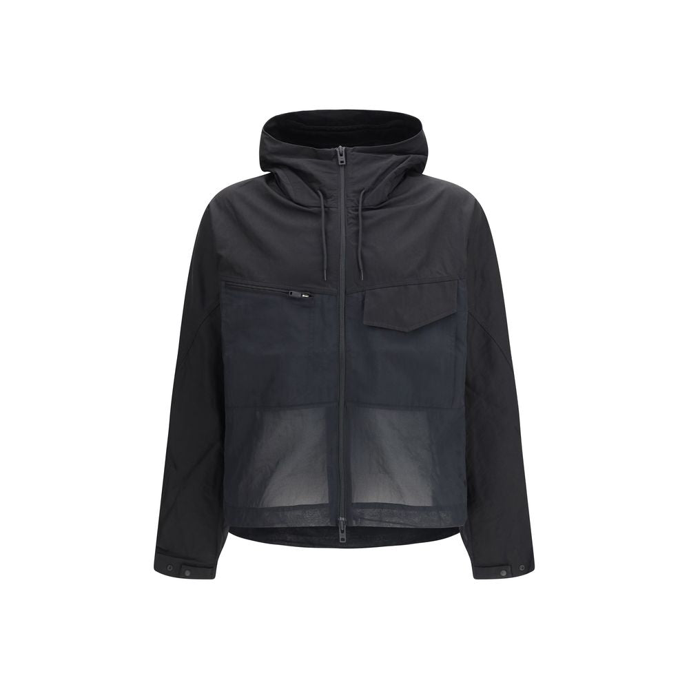 Y-3 Black Cotton Shell Jacket Main image