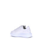 Alexander McQueen White Calf Leather Bos Taurus Platform Sneakers