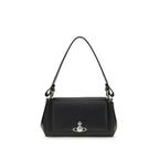 Vivienne Westwood Black Calf Leather Bos Taurus Shoulder Bag