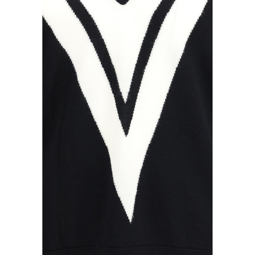 Valentino Garavani Black Wool Oves Aries Sweatshirt for Men