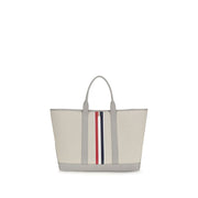 Thom Browne Gray Fabric Shoulder Bag