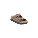 Birkenstock Brown Synthetic Platform Sandals