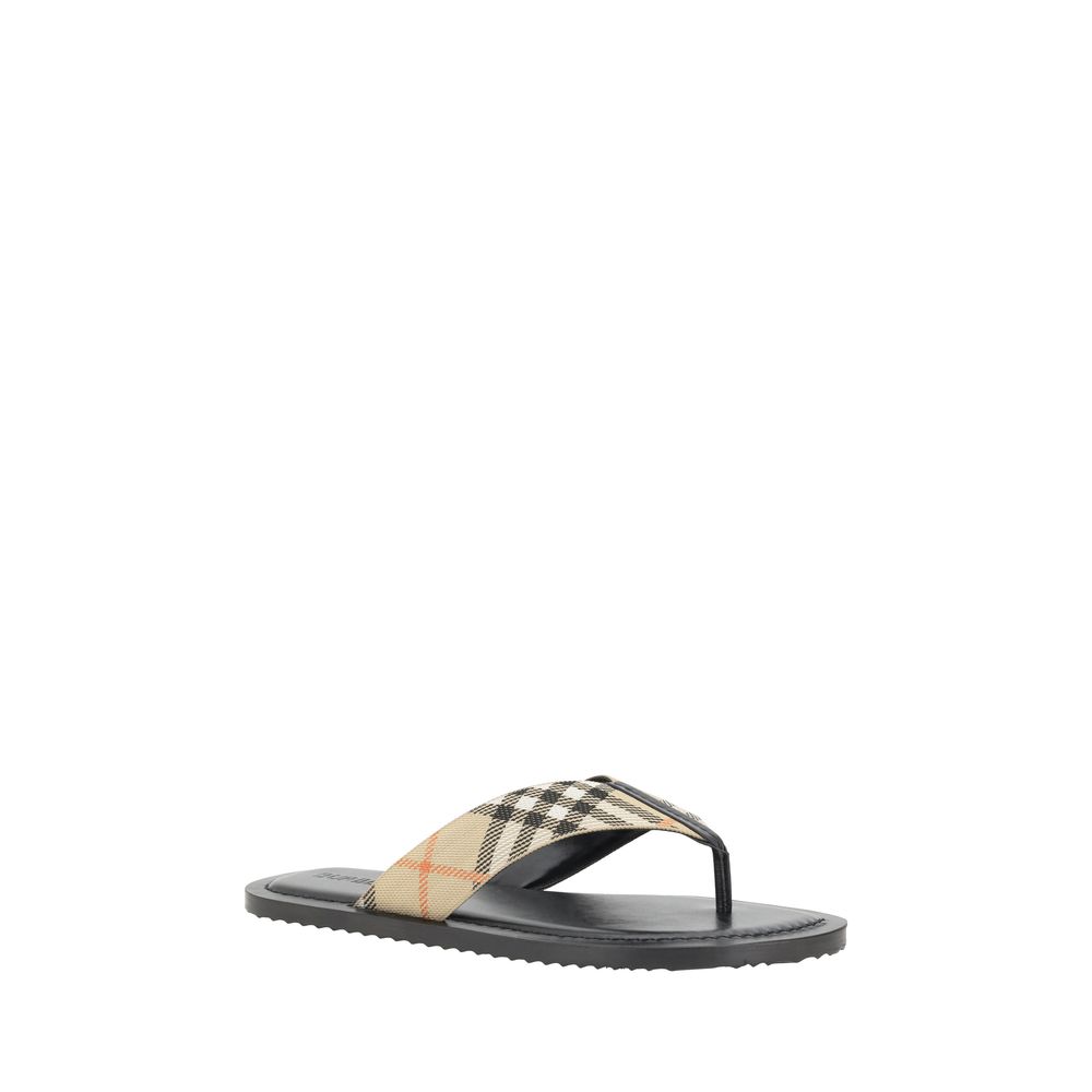 Burberry Multicolor Polyester Flip-Flop Sandals Secondary image