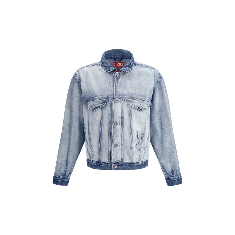 Diesel Blue Cotton Denim Jacket Main image