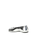 Maison Margiela Silver Calf Leather Bos Taurus Ballet Flats