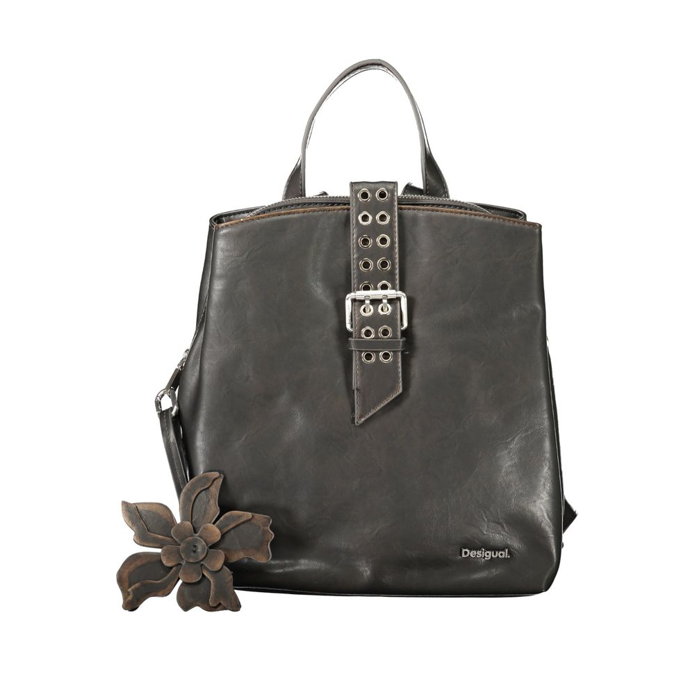 Desigual Black Polyurethane Women Backpack - Zachava