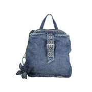 Desigual Blue Cotton Women Backpack - Zachava