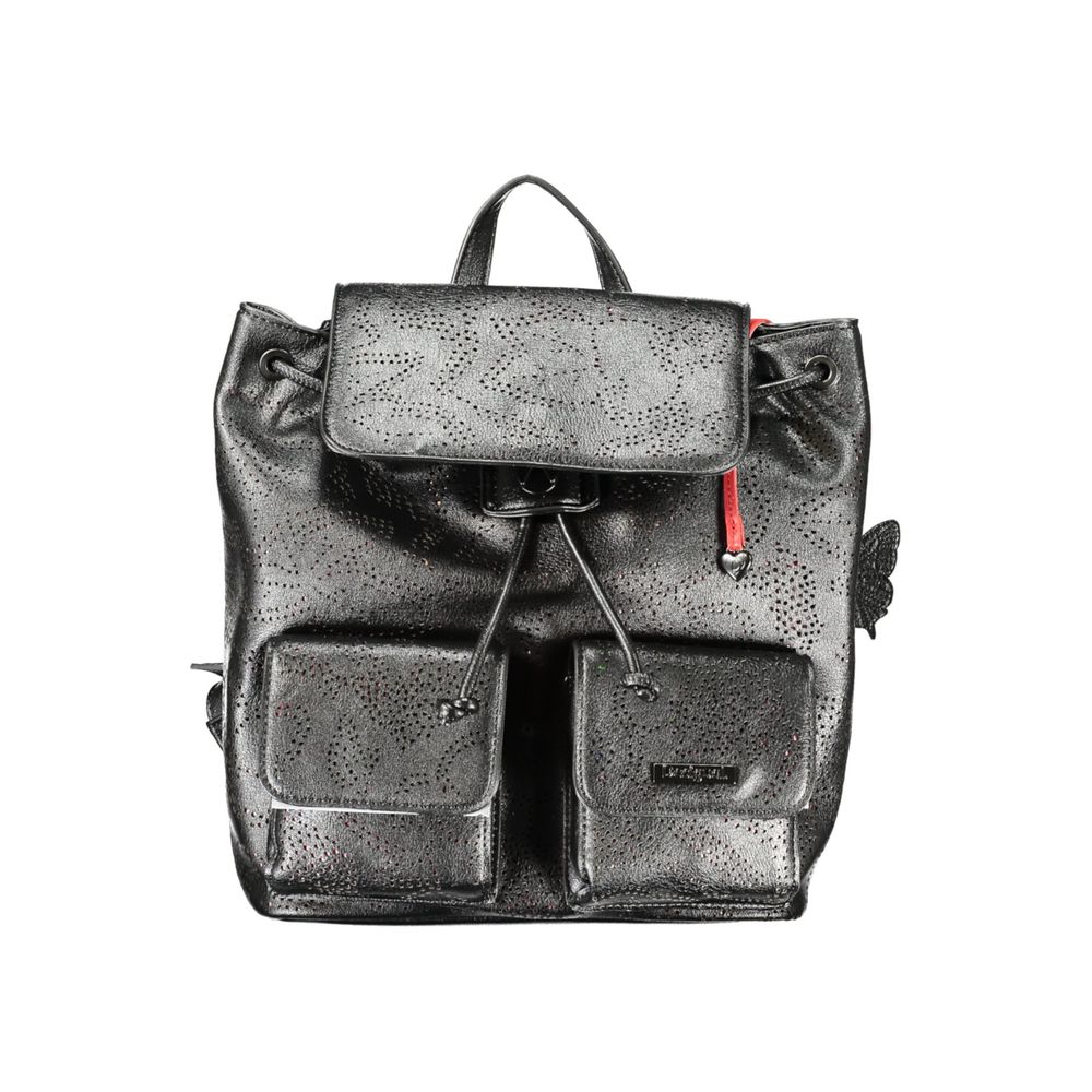 Desigual Black Polyurethane Women's Mini Backpack - Zachava