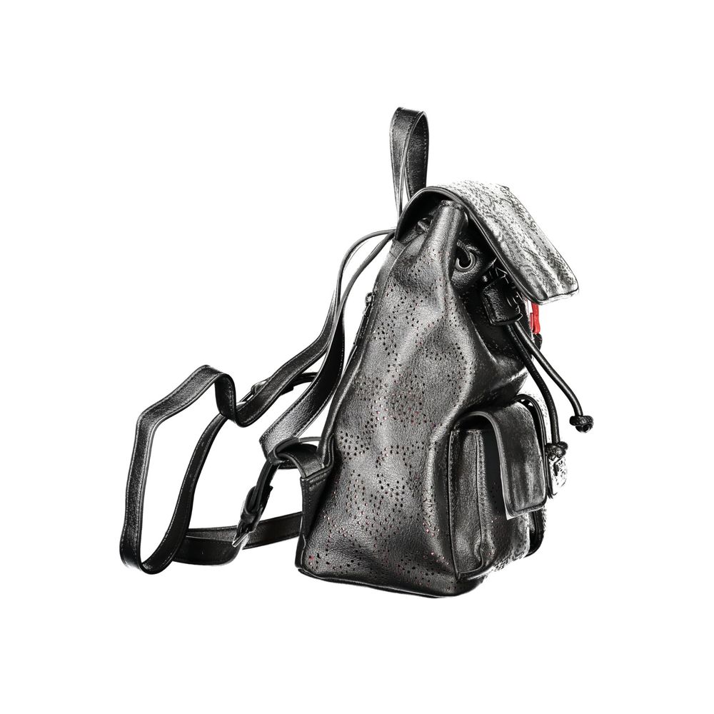 Desigual Black Polyurethane Women's Mini Backpack - Zachava