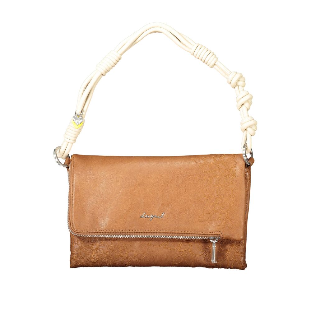 Desigual Marrone Polyurethane Women Handbag - Zachava