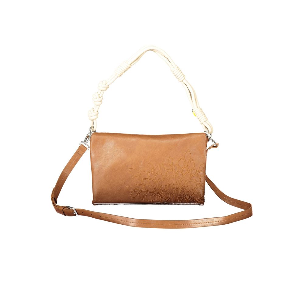 Desigual Marrone Polyurethane Women Handbag - Zachava
