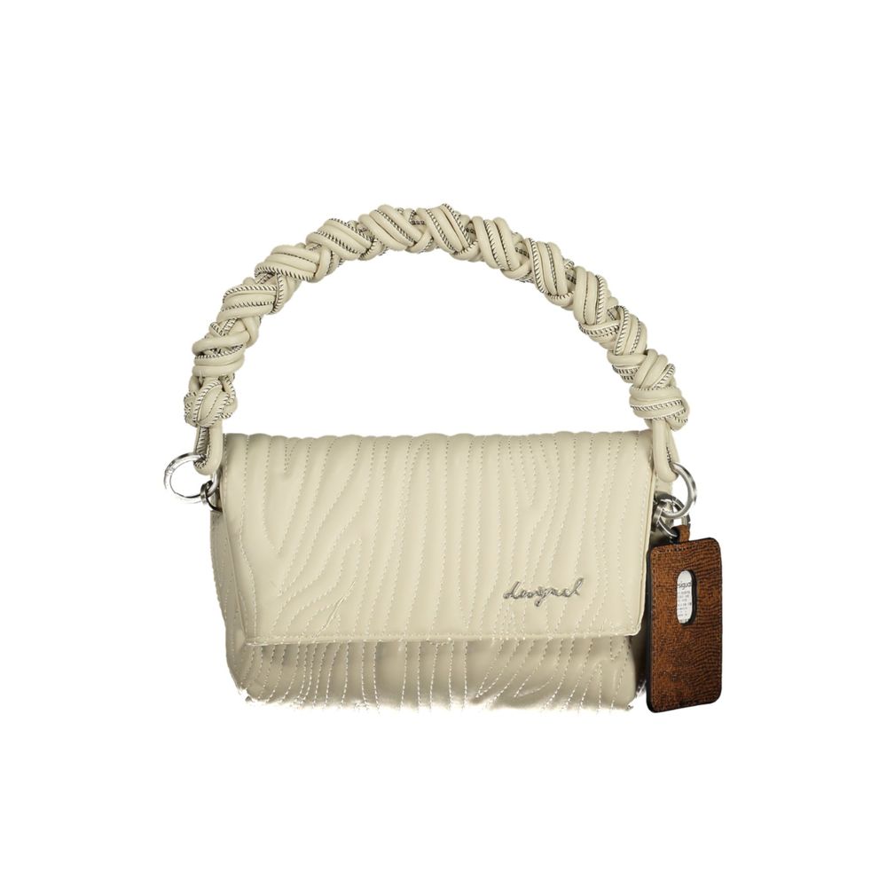 Desigual Ecru Polyurethane Women's Handbag - Zachava